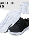 Black Mesh Breathable Tennis Sneakers - MYSOFT