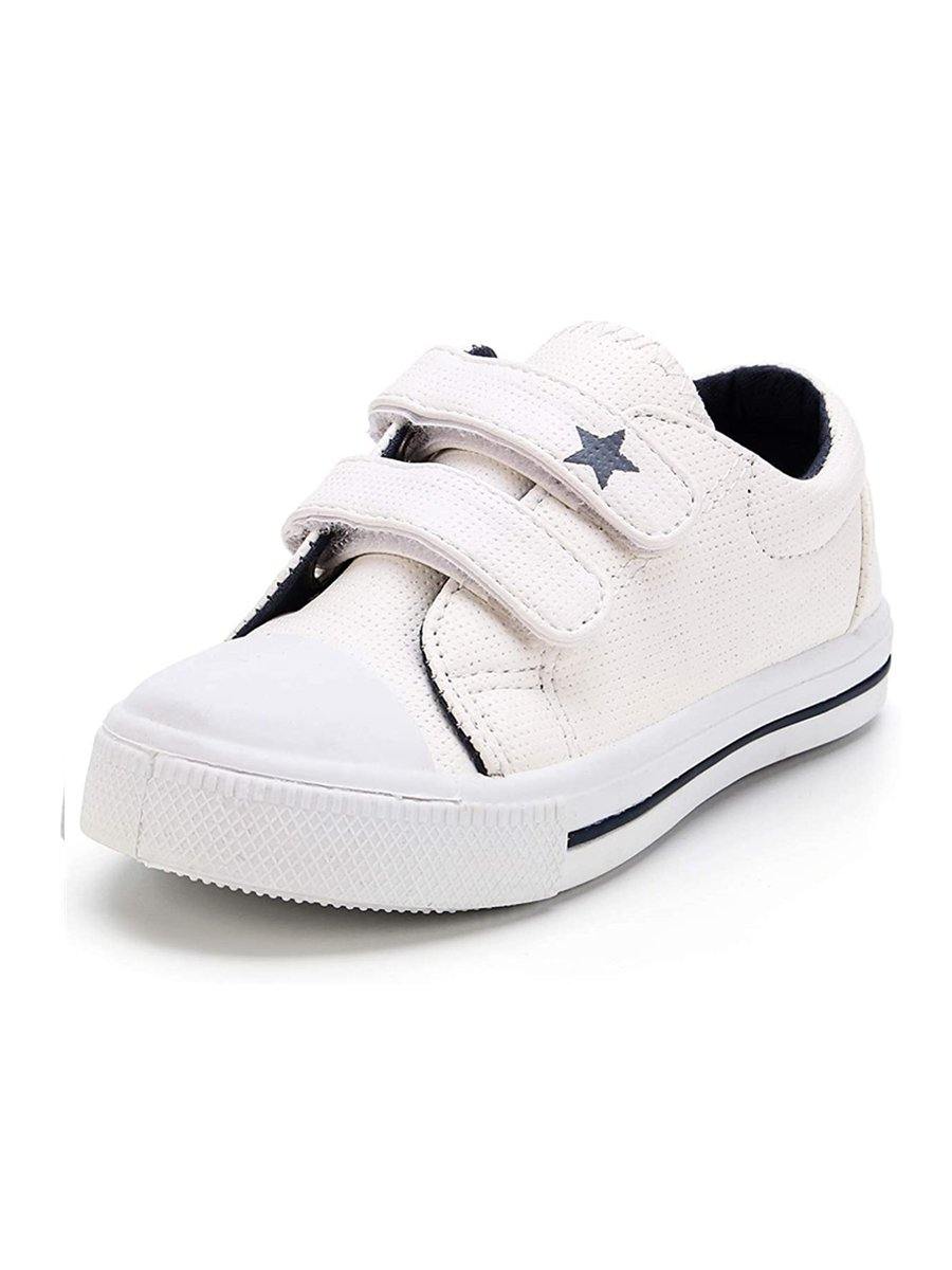Kids Sneakers Boy and Girl PU Shoes Solid Navy - KKOMFORME - KKOMFORME SHOE