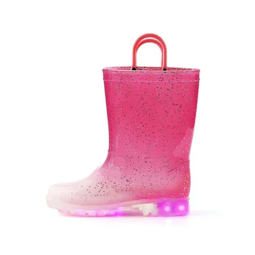 Light up rain boots toddler girl hotsell