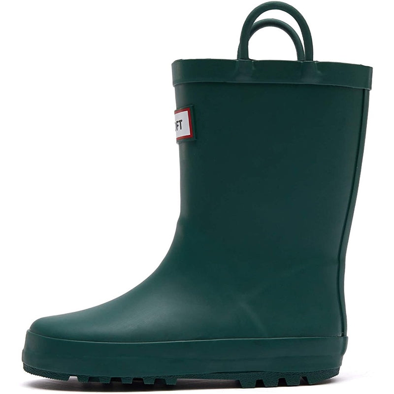 Boy&amp;Girl Rain Boots Waterproof Pure Green - KomForme