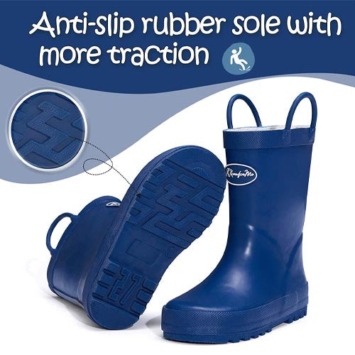 K KOMFORME SHOE Boy&amp;Girl Rain Boots Waterproof Blue - KomForme product_description.