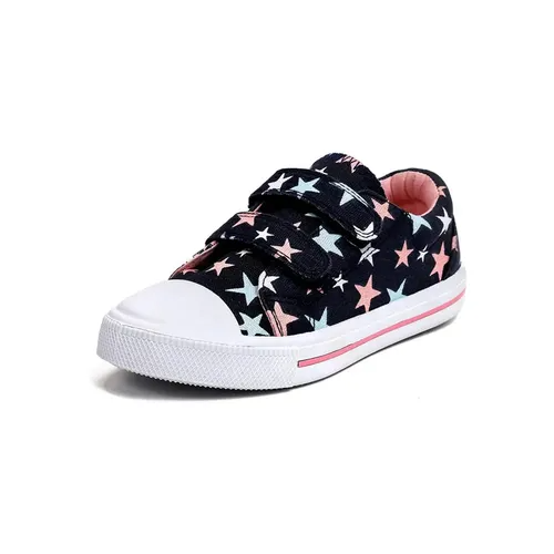Kids Sneakers Boy Canvas Shoes Black Stars - KKOMFORME