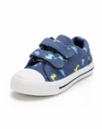 Kids Sneakers Boy and Girl Canvas Shoes Blue Dinosaurs - KKOMFORME