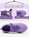 Little Kid Running/Walking Tennis Shoes Purple- KOMFORME