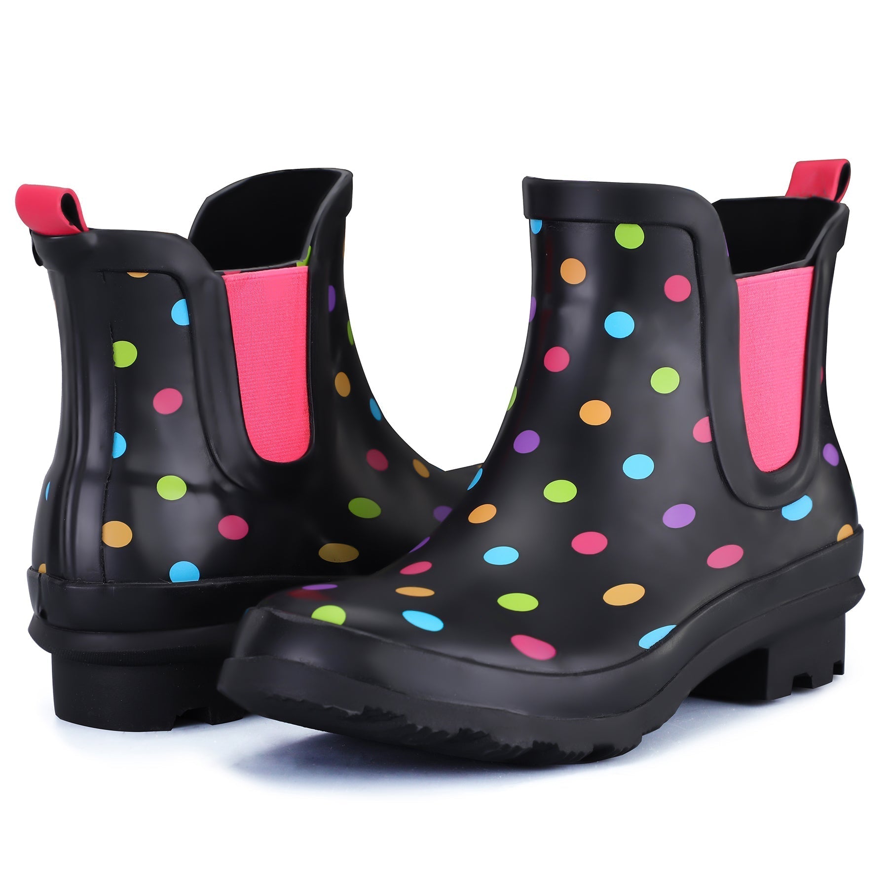 Multicolored Matte Chelsea Rain Boots