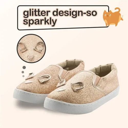 Kids Boys Girls Sneakers Glitter Rat- KKOMFORME