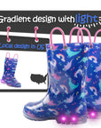 Toddler Light Up Rain Boots - MYSOFT