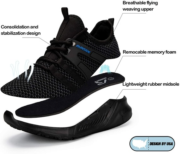 Kids Sneakers Running Tennis Athletic Shoes Black -- KKomforme