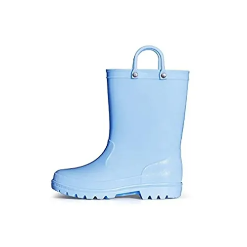 Kid Girls Light Rain Boots Solid Color  - KKOMFORME