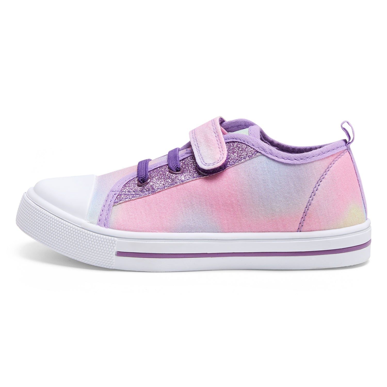 Primary Pink Lace-Up and Velcro Sneakers - MYSOFT