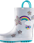 Boy&Girl Rain Boots Waterproof Glitter Star - KomForme