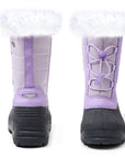 Purple/Pink Fur Lined Non-Slip Waterproof Snow Boots - MYSOFT