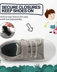 Children's shoes boys Sneakers Solid Gray- KKOMFORME