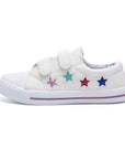 Colorful Stars Soft White Walking Shoes - MYSOFT