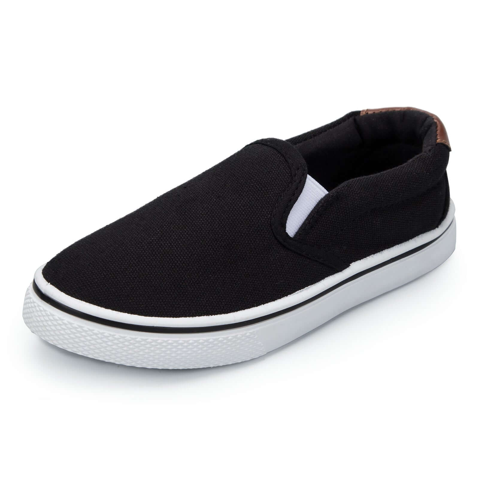 Plain Black Non-Slip Canvas Walking Shoes - MYSOFT