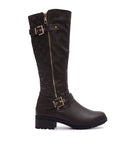 Metal Button Knee Boots Mysoft