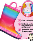 Unicorn Print Waterproof Rainbow Rubber Rain Boots - MYSOFT