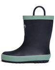 Black Matte Waterproof Rubber Rain Boots - MYSOFT