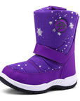 Purple Star Snowflake Warm Waterproof Snow Boots - MYSOFT