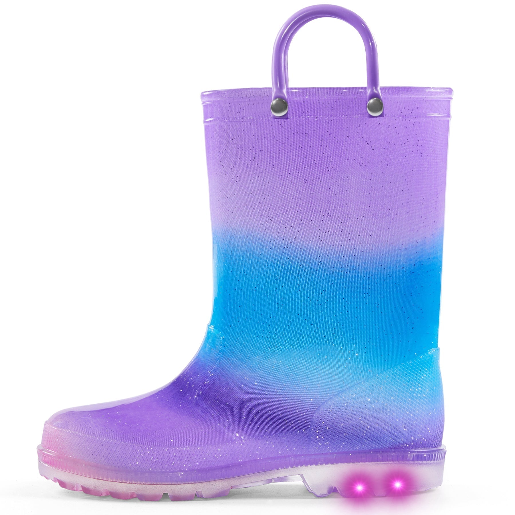 PVC Rainbow Gradient Waterproof Rubber Rain Boots - MYSOFT