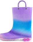 PVC Rainbow Gradient Waterproof Rubber Rain Boots - MYSOFT