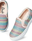 Colorful Glitter Slip-On Espadrilles - MYSOFT