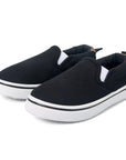 Plain Black Non-Slip Canvas Walking Shoes - MYSOFT