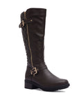 Metal Button Knee Boots Mysoft