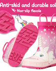 Fantasy Unicorn Waterproof Pink Handle Rain Boots - MYSOFT