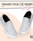 Color-dot Elastic Slip-On Espadrilles - MYSOFT