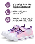 Primary Pink Lace-Up and Velcro Sneakers - MYSOFT