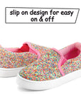 Candy Sequin Slip-On Canvas Shoes - MYSOFT