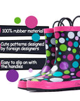 Colorful Circle Waterproof Non-Slip Rain Boots - MYSOFT