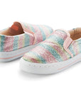 Colorful Glitter Slip-On Espadrilles - MYSOFT