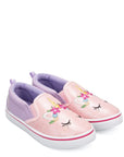 K KomForme Kids Pink Unicorn Casual Canvas Shoes Size 9 Toddler Girl