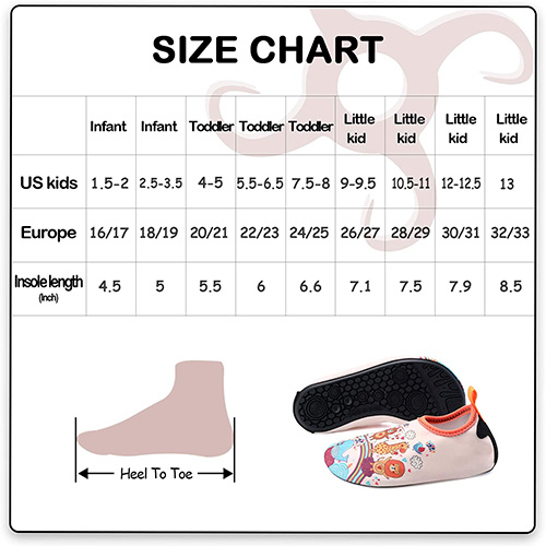 Water Shoes Quick Dry Non-Slip Toddler Water  Zoo -Komforme