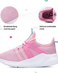Kids Sneakers Running Tennis Athletic Shoes Pink & Blue -- KKOMEFORME