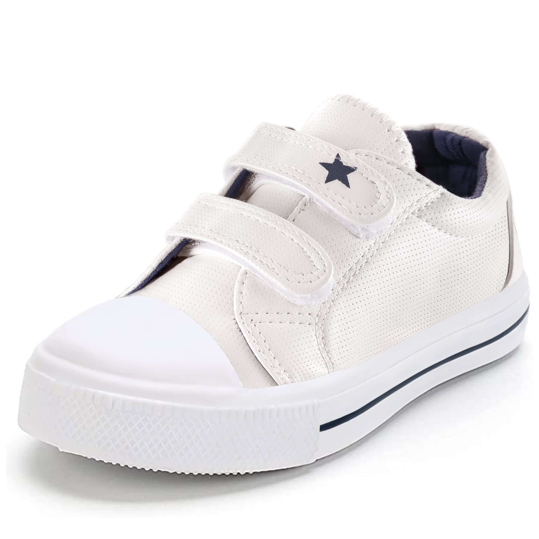 Star Velcro Solid Color Slip-on Shoes - MYSOFT