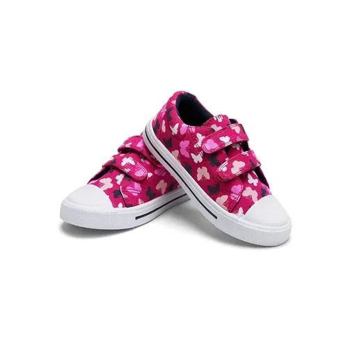 Kids Sneakers Boy Canvas Shoes Pink Butterfly - KKOMFORME