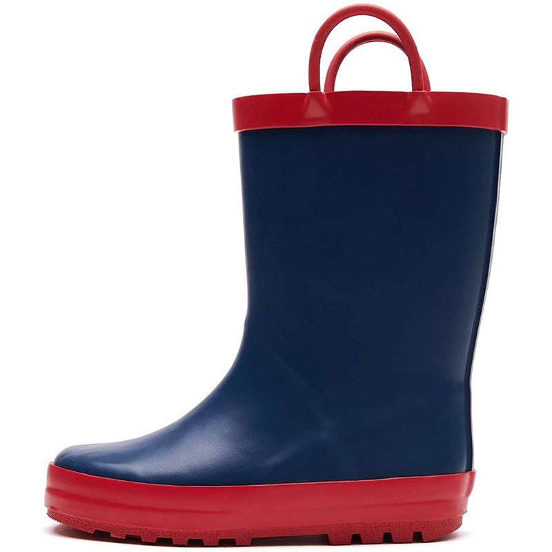 Boy&amp;Girl Rain Boots Waterproof Navy - KomForme