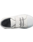 Single Hook and Loop Sneakers White/Black/Grey - MYSOFT