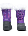 Purple Fur Collar Warm Non-Slip Snow Boots - MYSOFT