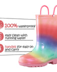 Kids PVC Printed Rain Boots Dazzle - MYSOFT