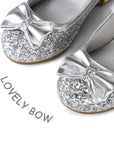 Low Heel Sequined Mary Jane Flats - MYSOFT