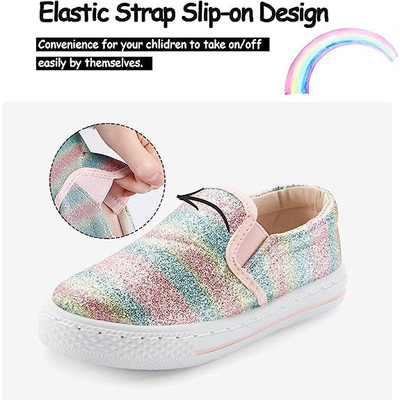 Colorful Glitter Slip-On Espadrilles - MYSOFT