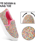 Candy Sequin Slip-On Canvas Shoes - MYSOFT