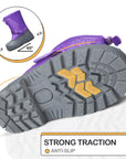 Purple Warm Waterproof Non-slip Snow Boots - MYSOFT