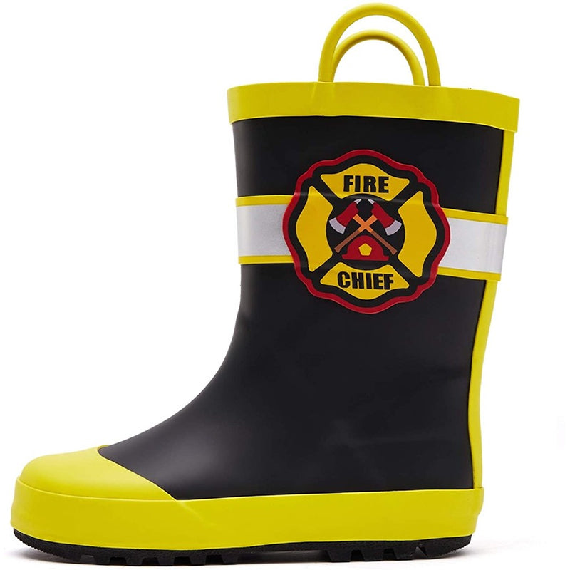 Boy&amp;Girl Rain Boots Waterproof Yellow - KKomForme