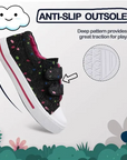 Kids Boy Girl Sneakers Canvas Shoes Black Dots - KKOMFORME