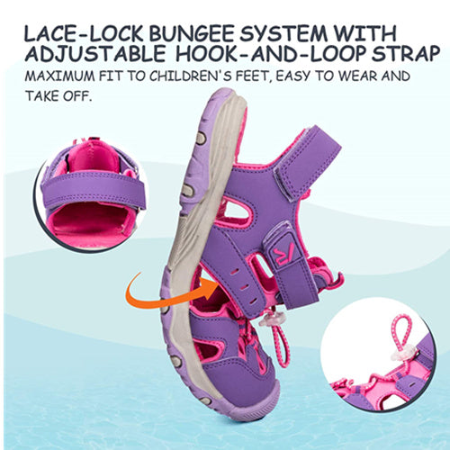 Toddler Sandals Outdoor Summer Water Shoes for Boys &amp; Girls  Pink Purple -- K Komforme